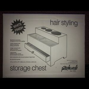 Hair Styling Storage Chest NWT